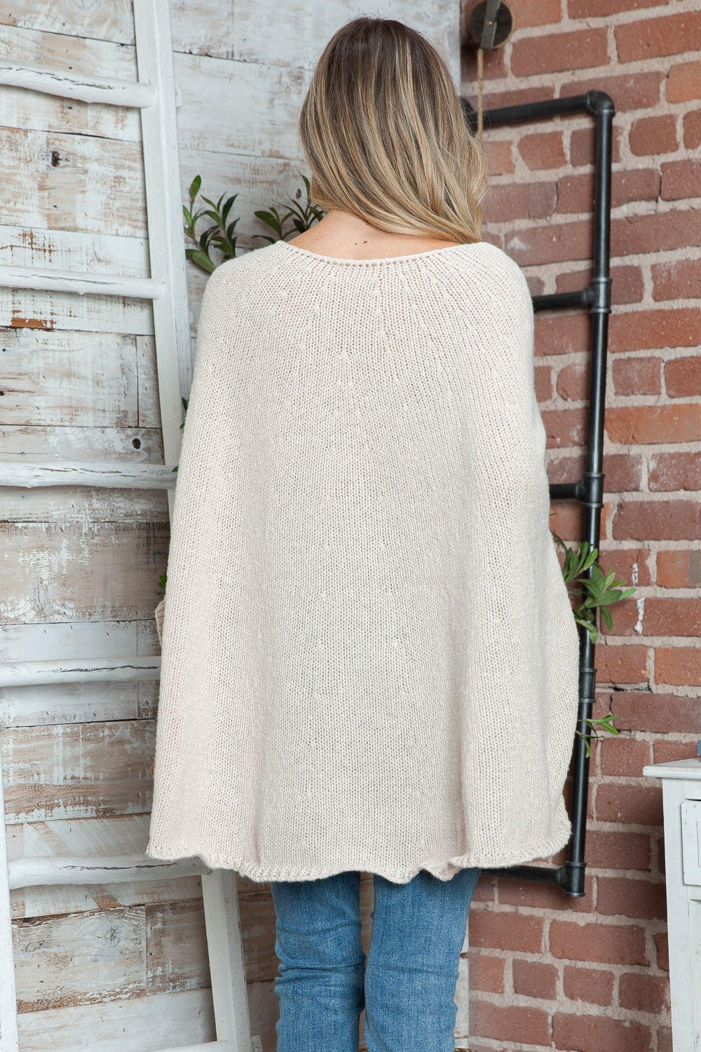 Stella Round Neck Batwing Sleeve Sweater