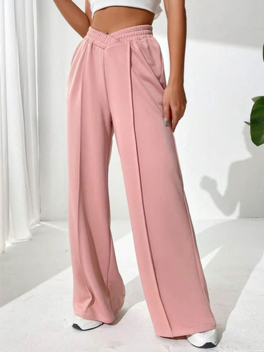 Journey Elastic Waist Wide Leg Pants