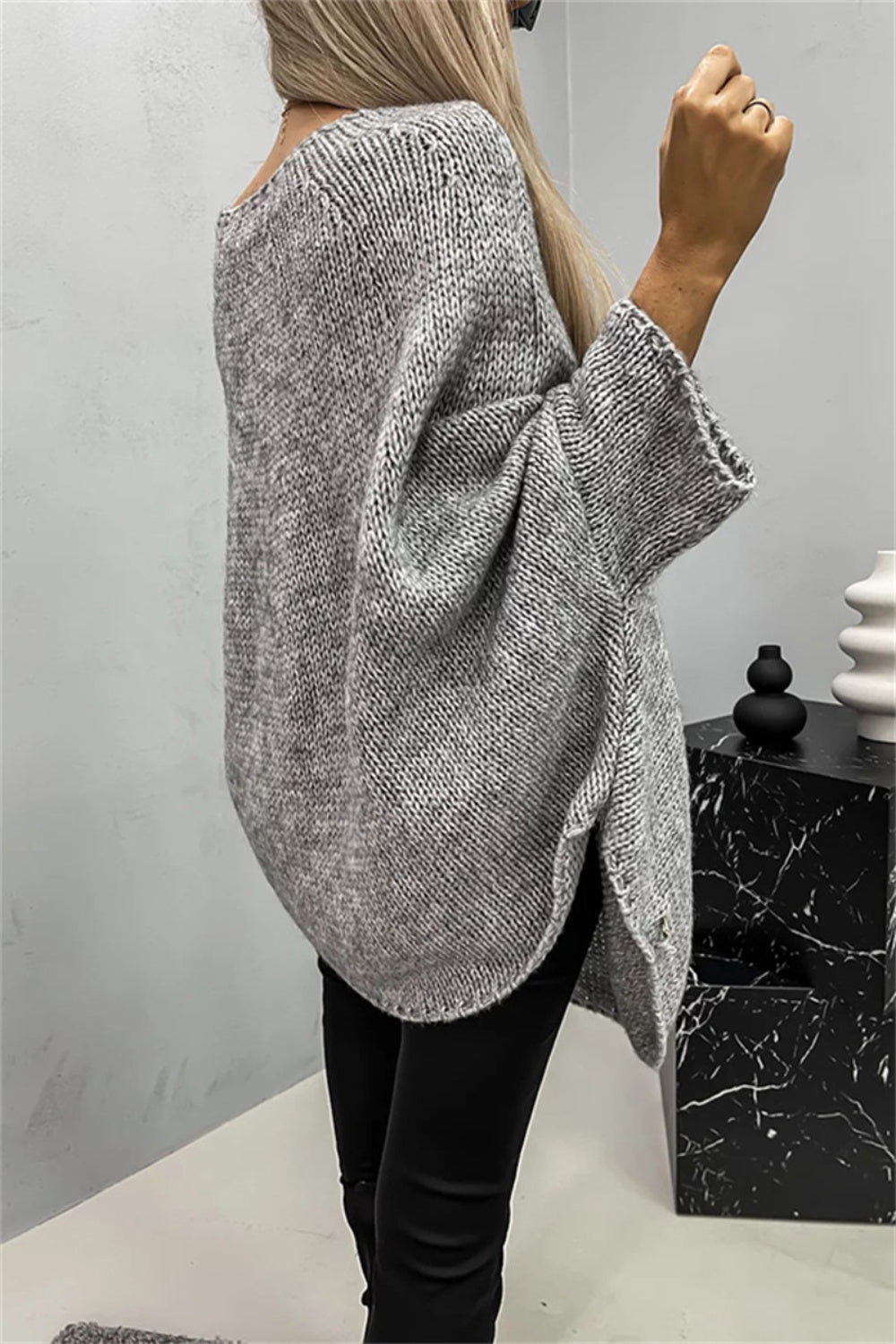 Stella Round Neck Batwing Sleeve Sweater