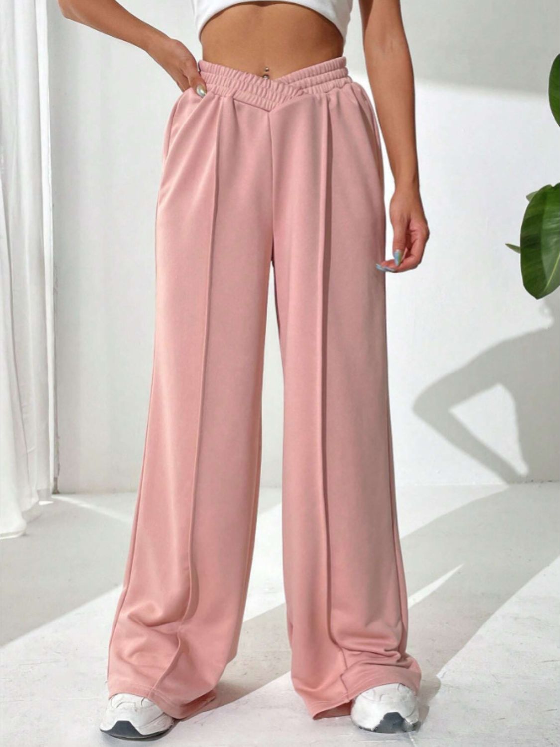 Journey Elastic Waist Wide Leg Pants