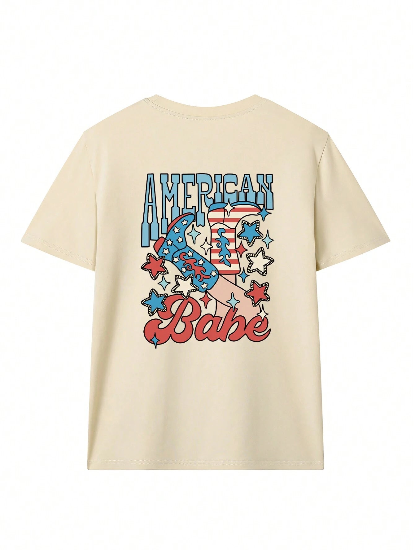American Babe Half Sleeve T-Shirt