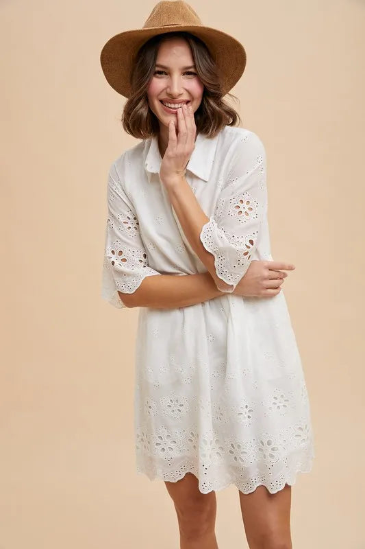 emma embroidered dress Emma Embroidered Dress