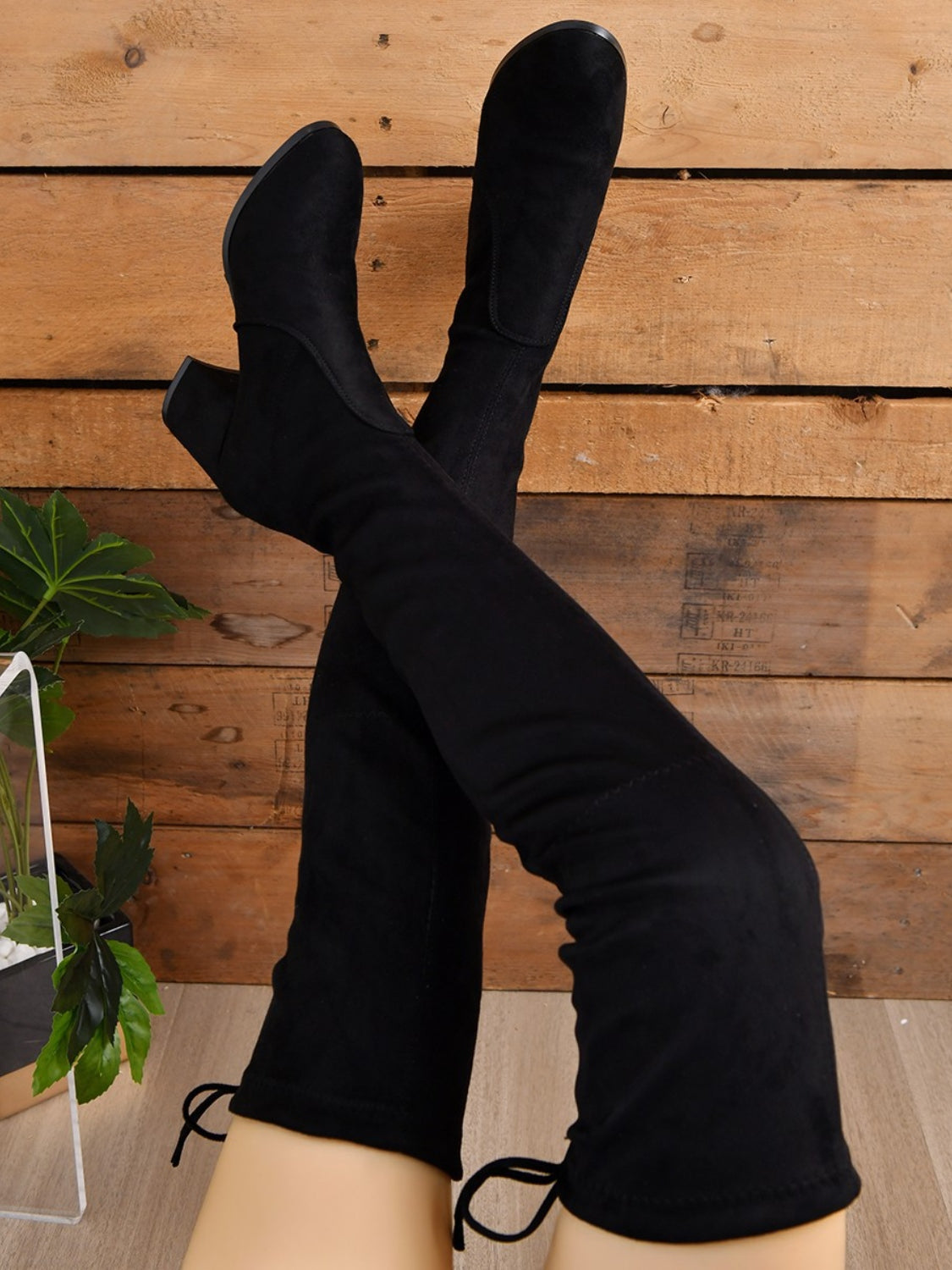 Zandra Round Toe Block Heel Boots