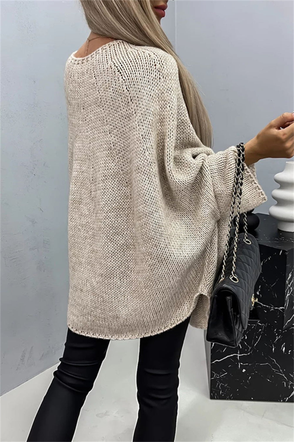 Stella Round Neck Batwing Sleeve Sweater