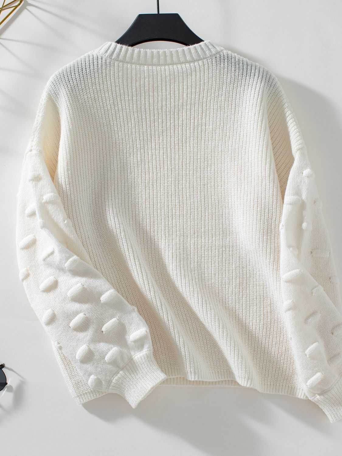 Everly Round Neck Drop Shoulder Sweater