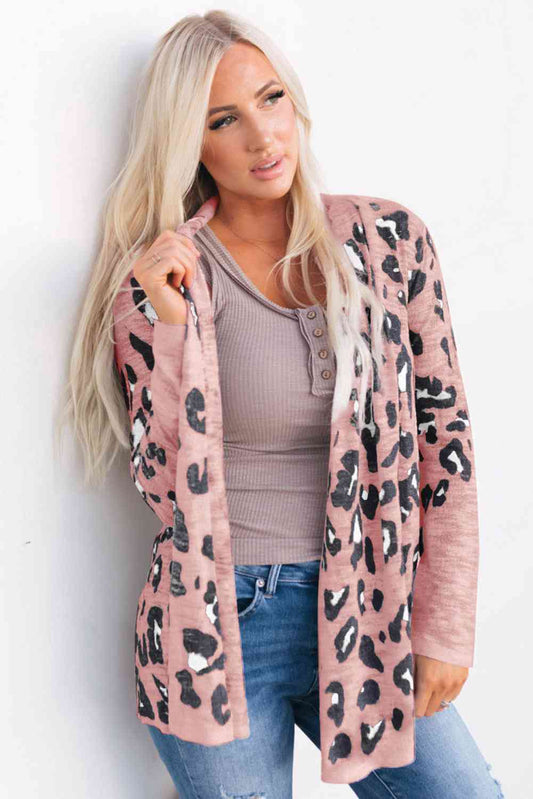 Zoe Animal Print Long Sleeve Cardigan