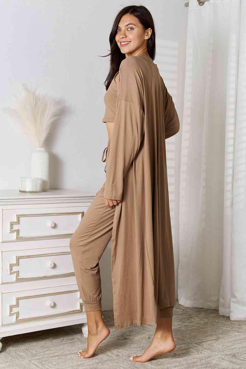 Savannah Tank, Pants, Cardigan Set