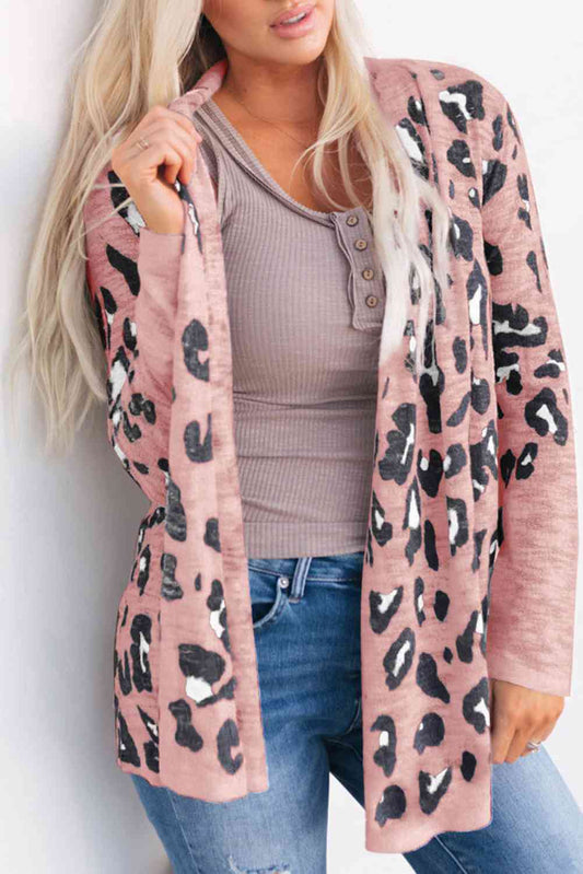 Zoe Animal Print Long Sleeve Cardigan