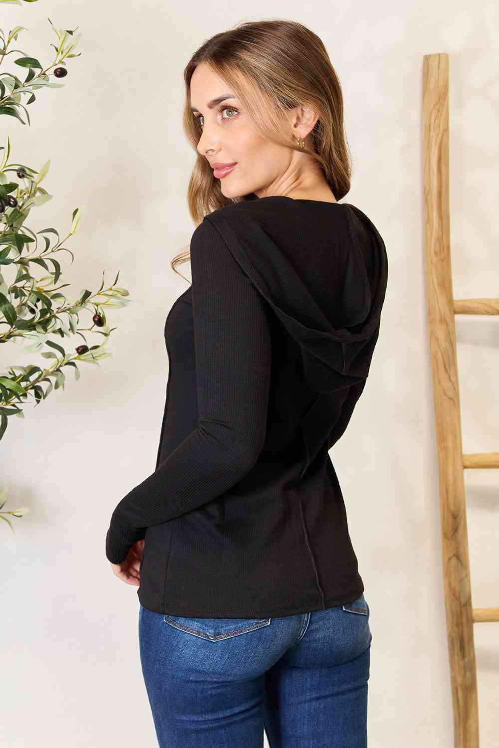 Harmony Exposed Seam Long Sleeve Hoodie