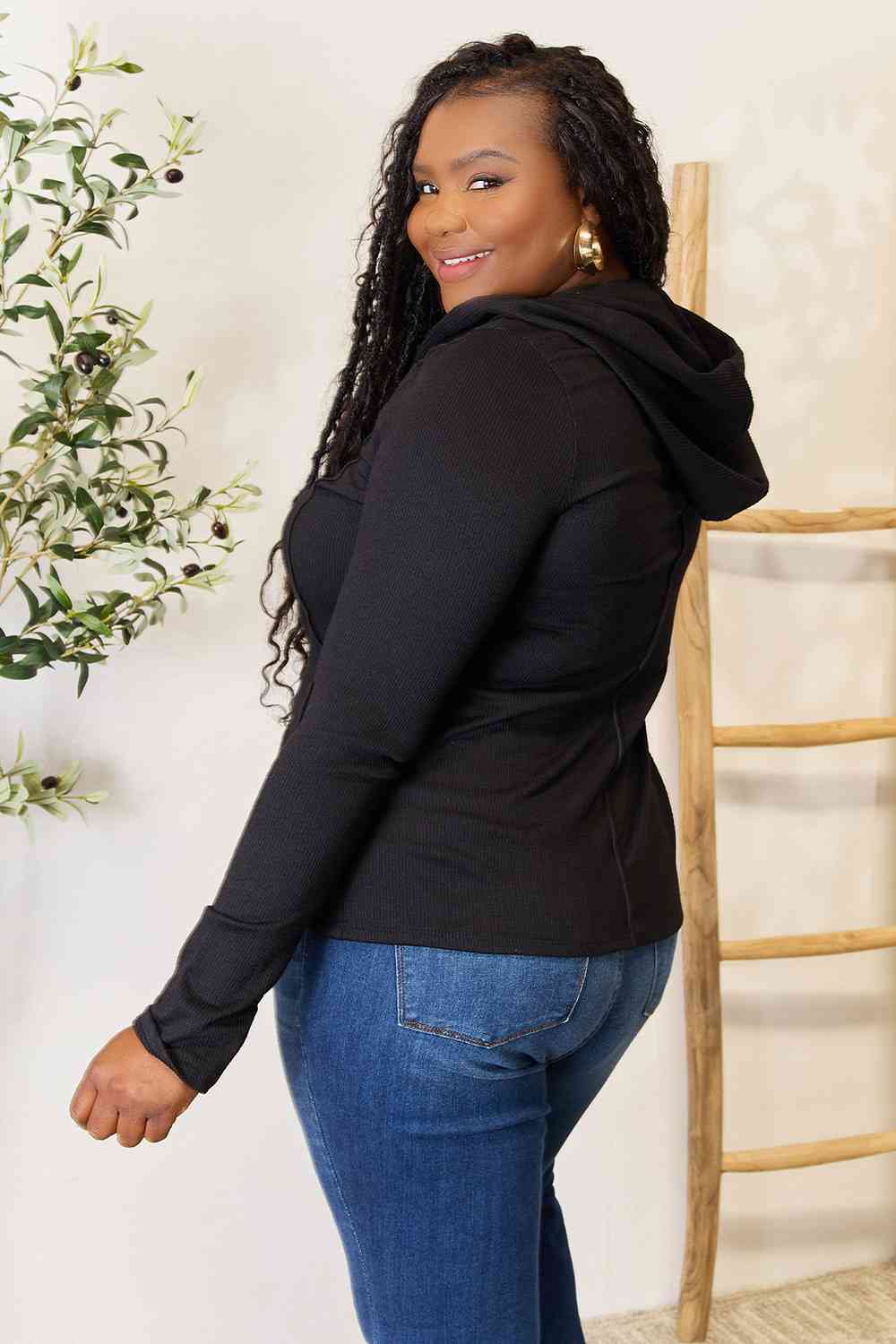 Harmony Exposed Seam Long Sleeve Hoodie