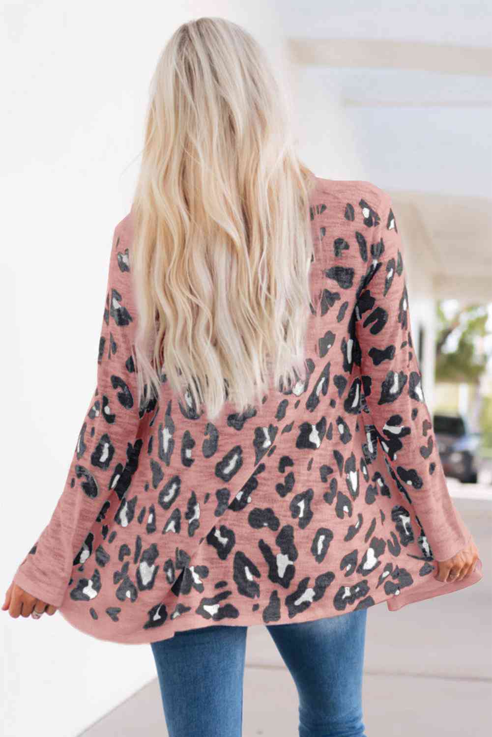 Zoe Animal Print Long Sleeve Cardigan