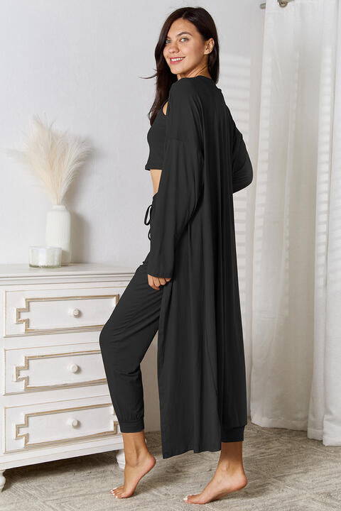 Savannah Tank, Pants, Cardigan Set