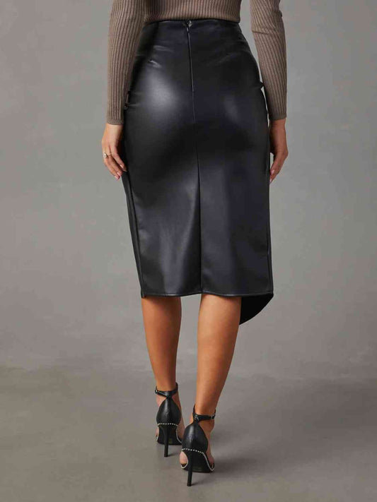 Hadley Twist Detail High Waist Skirt