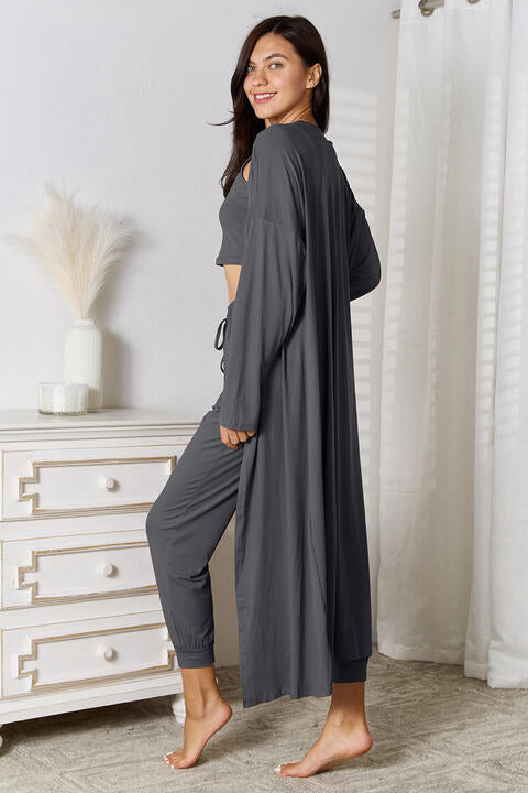 Savannah Tank, Pants, Cardigan Set