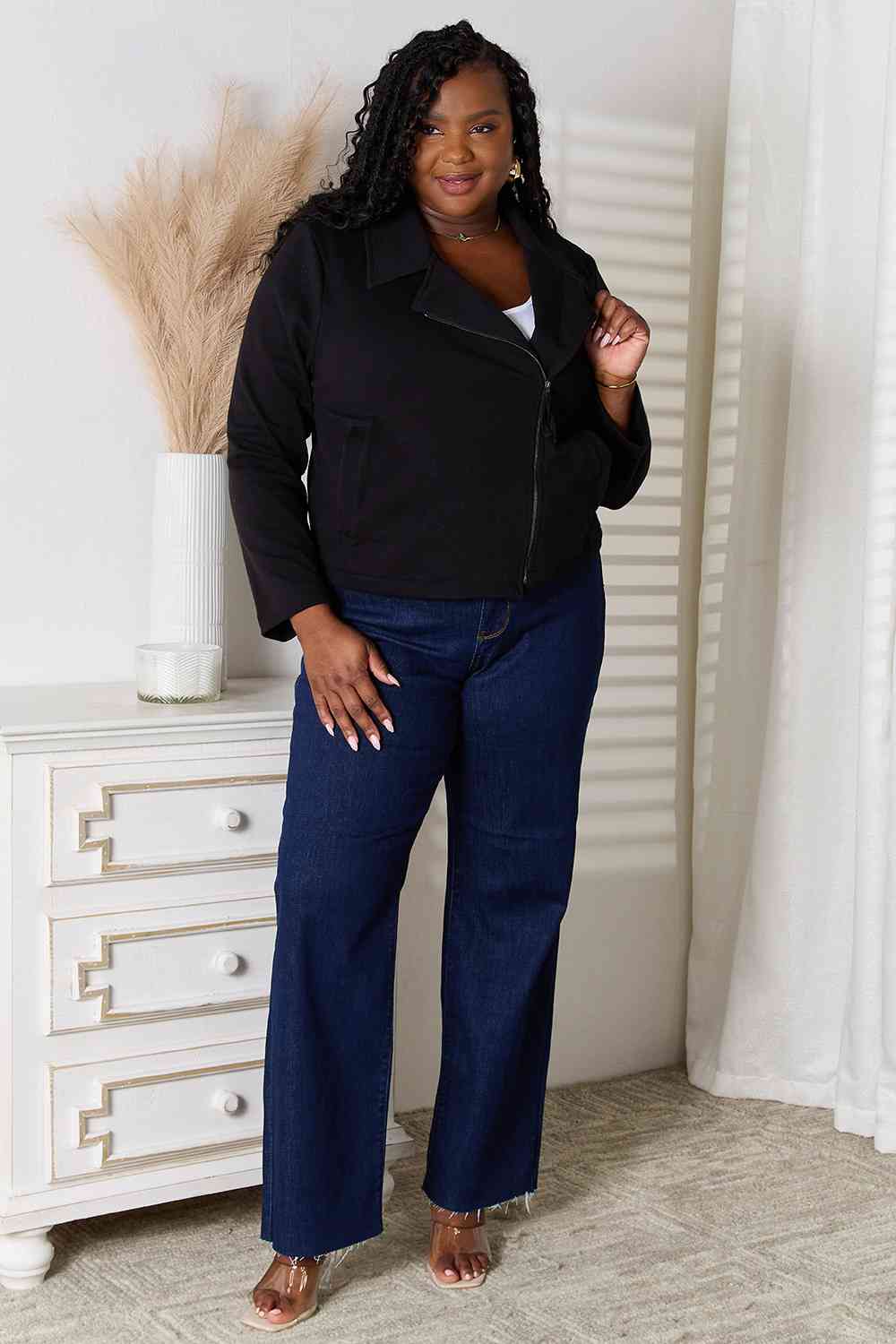 Paula Zip-Up Jacket with Pockets