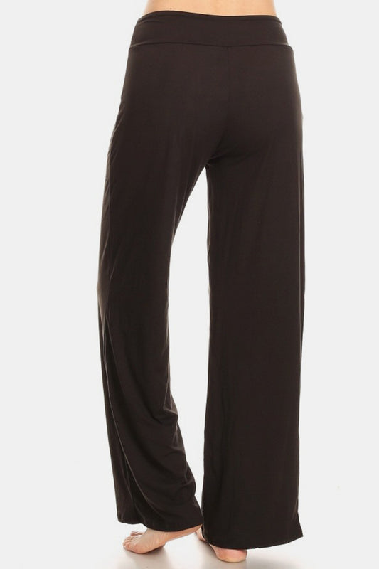 Halie High Waist Drawstring Wide Leg Pants