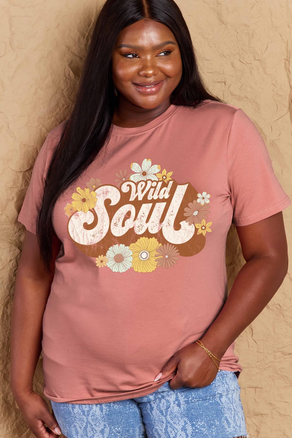 WILD SOUL Graphic Cotton T-Shirt