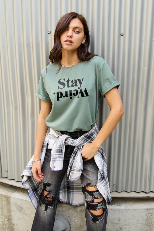 STAY WEIRD Short Sleeve T-Shirt