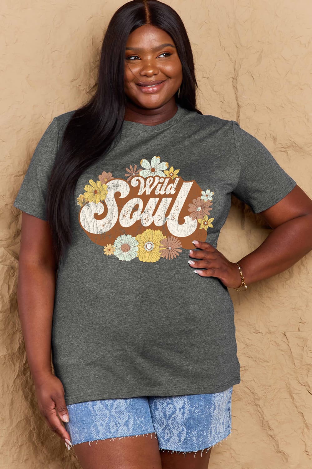 WILD SOUL Graphic Cotton T-Shirt