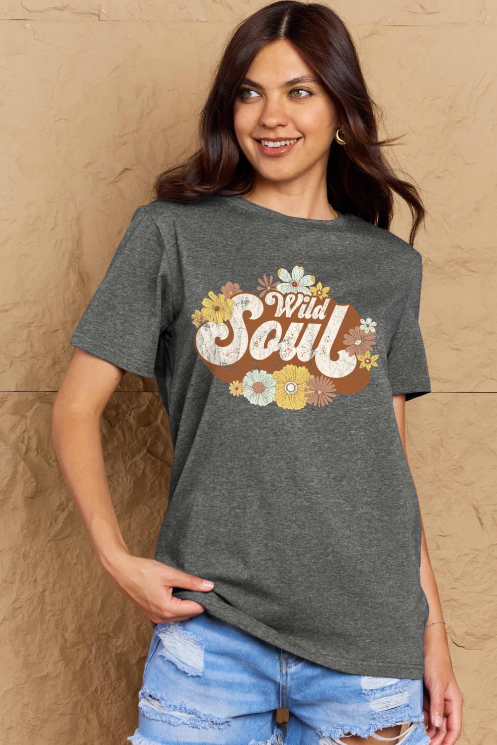 WILD SOUL Graphic Cotton T-Shirt