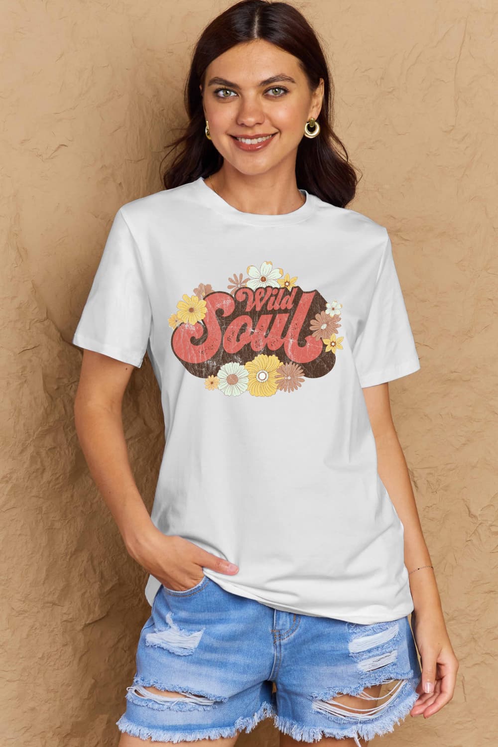 WILD SOUL Graphic Cotton T-Shirt