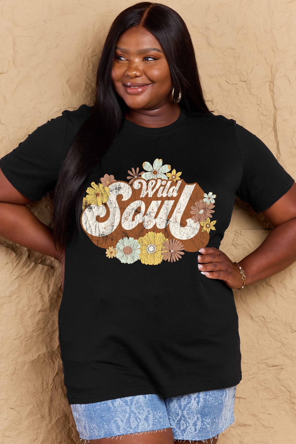 WILD SOUL Graphic Cotton T-Shirt