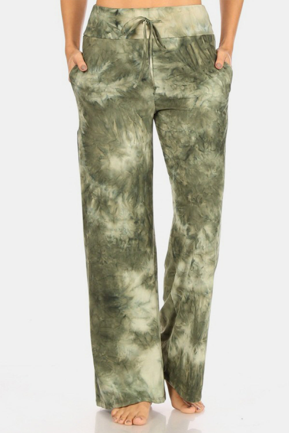 Beth Buttery Soft Printed Drawstring Pants