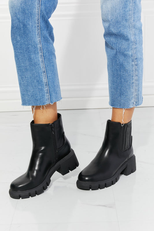 What It Takes Lug Sole Chelsea Boots in Black