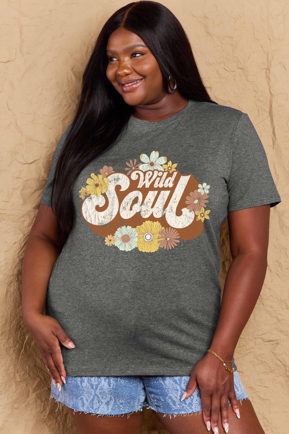 WILD SOUL Graphic Cotton T-Shirt