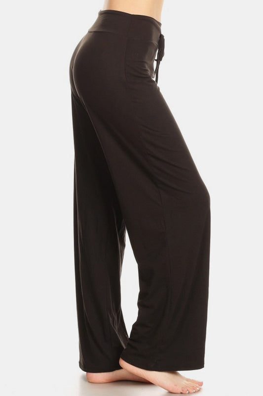 Halie High Waist Drawstring Wide Leg Pants