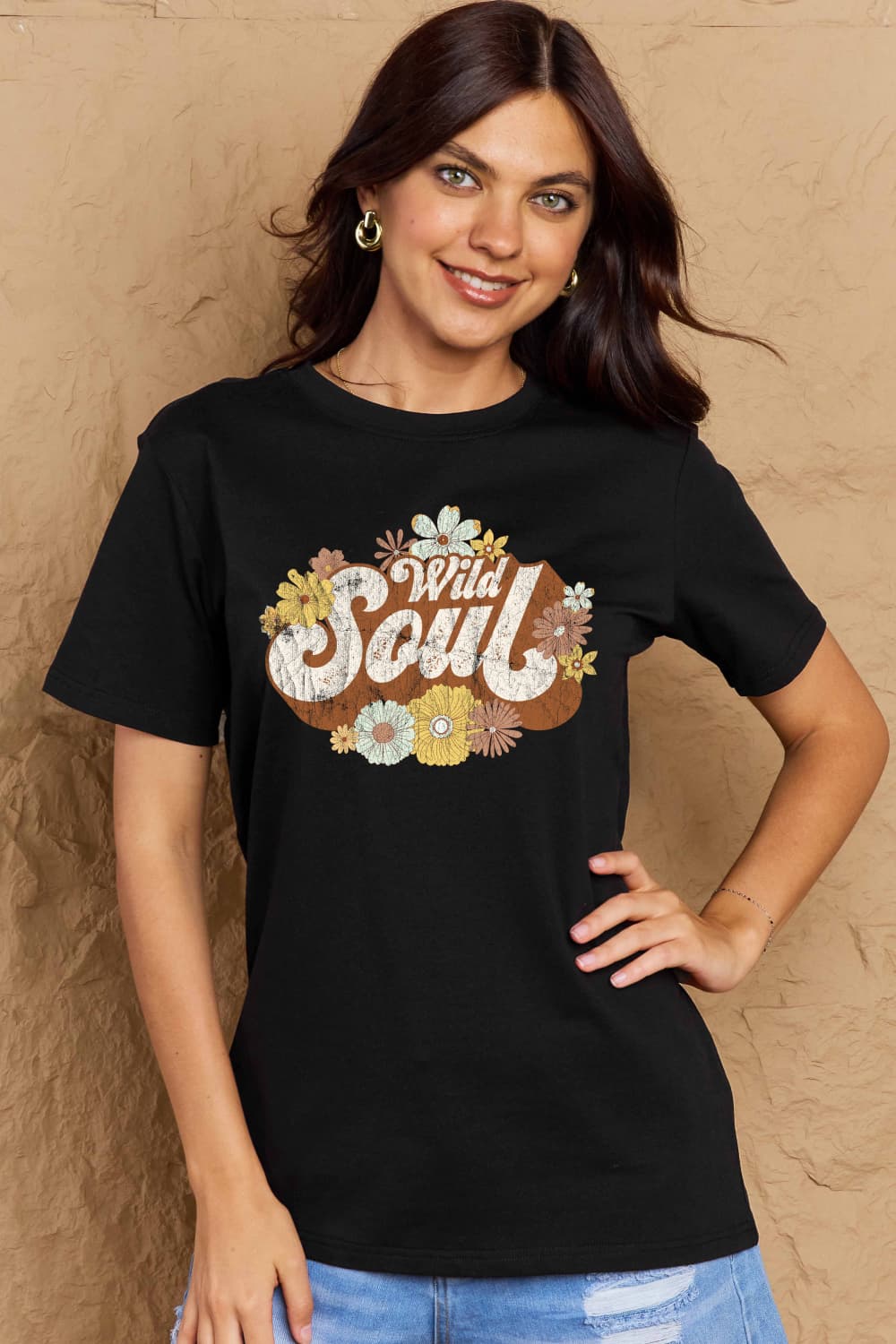 WILD SOUL Graphic Cotton T-Shirt