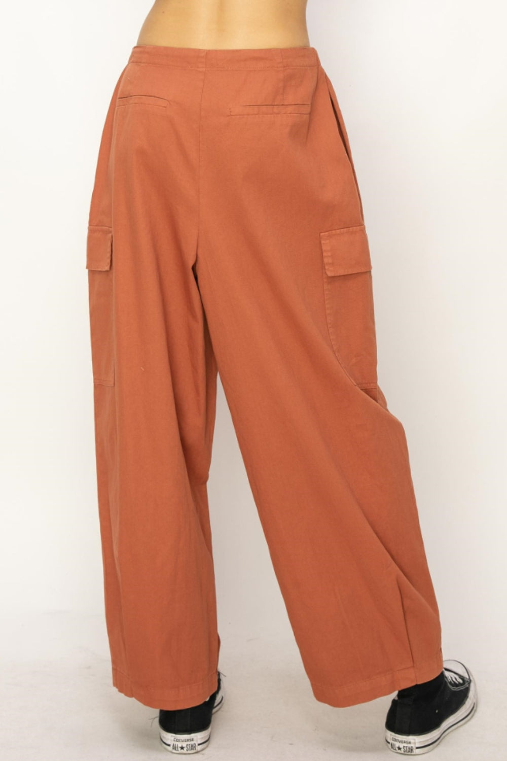 Halsey Drawstring Cargo Wide Leg Pants