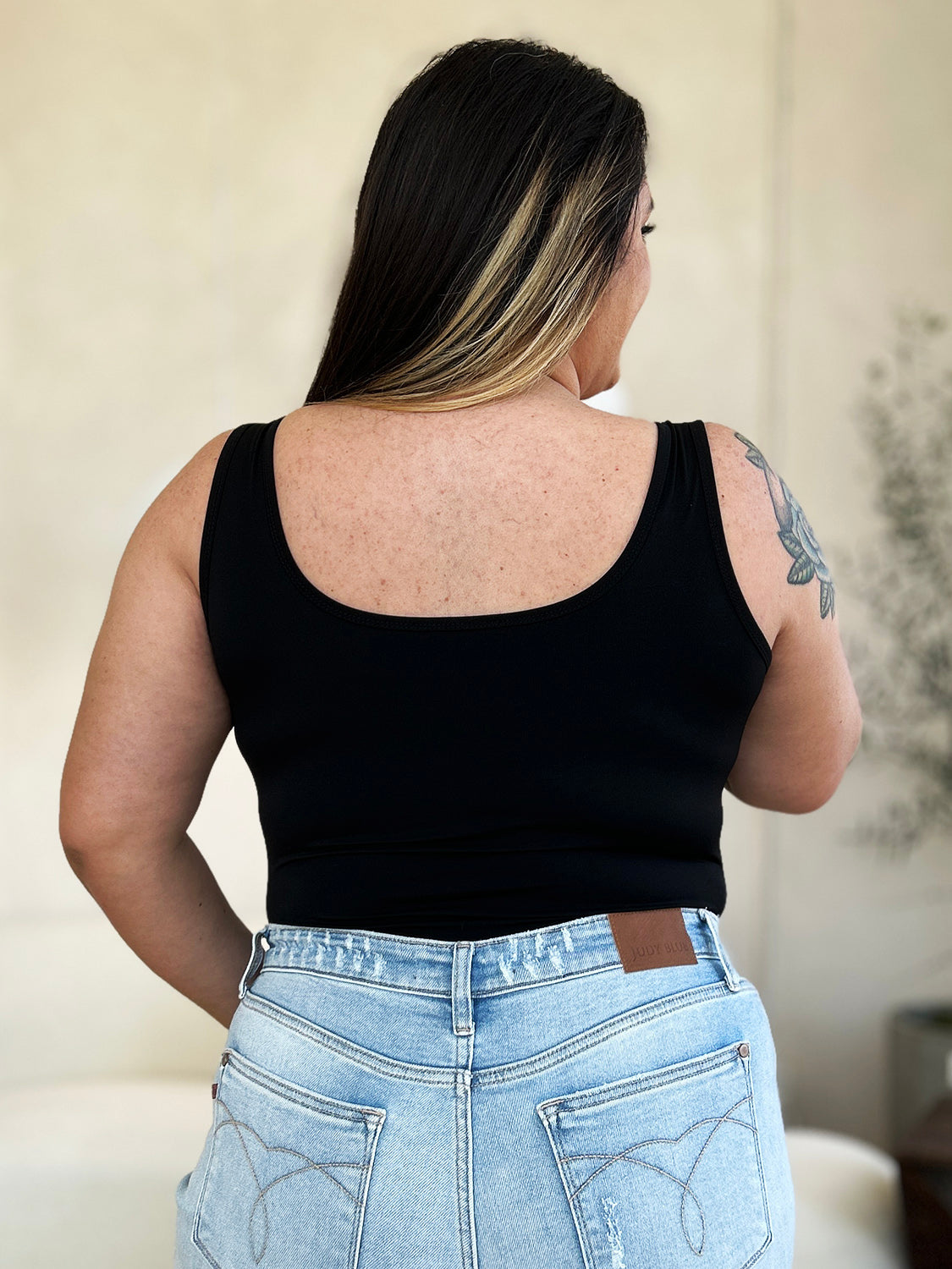 Bailey Square Neck Sleeveless Bodysuit