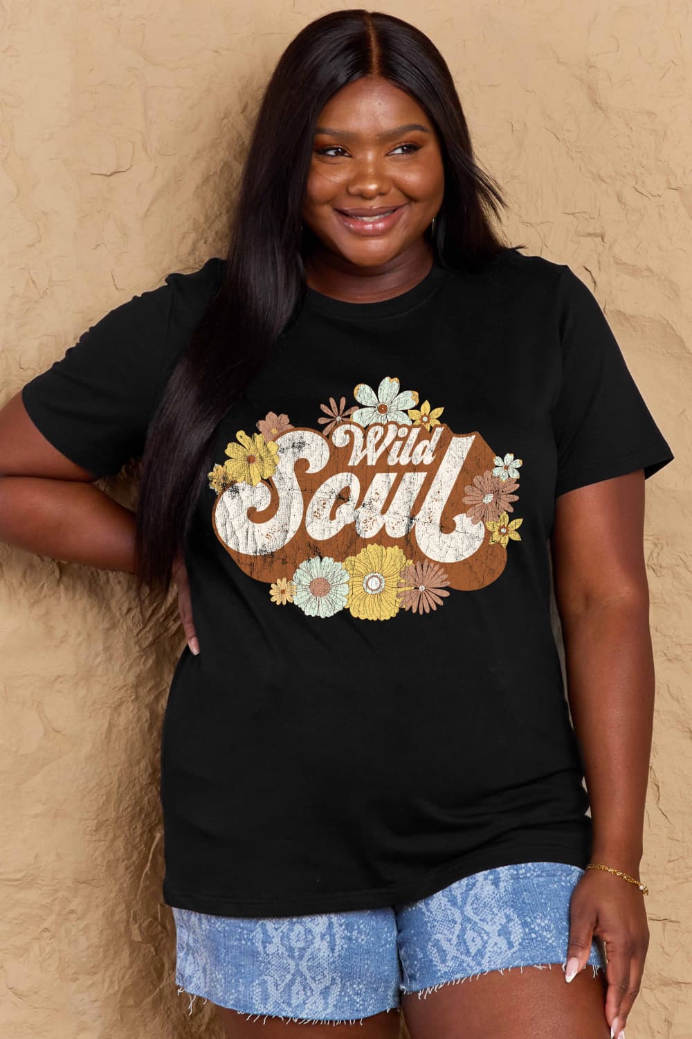 WILD SOUL Graphic Cotton T-Shirt