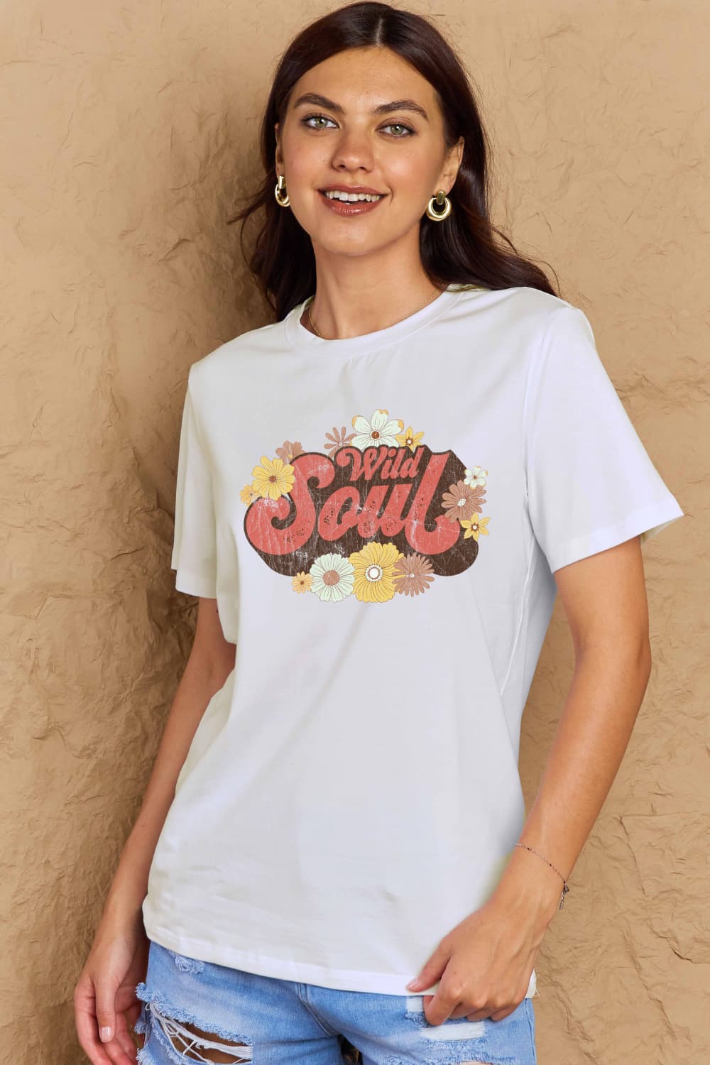 WILD SOUL Graphic Cotton T-Shirt