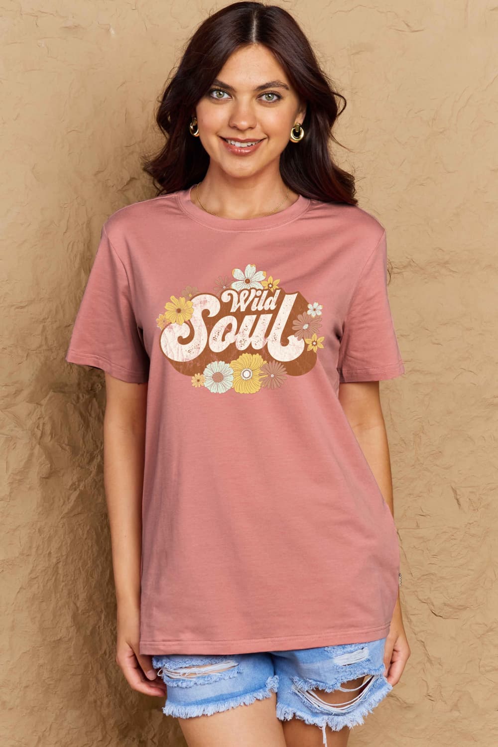 WILD SOUL Graphic Cotton T-Shirt