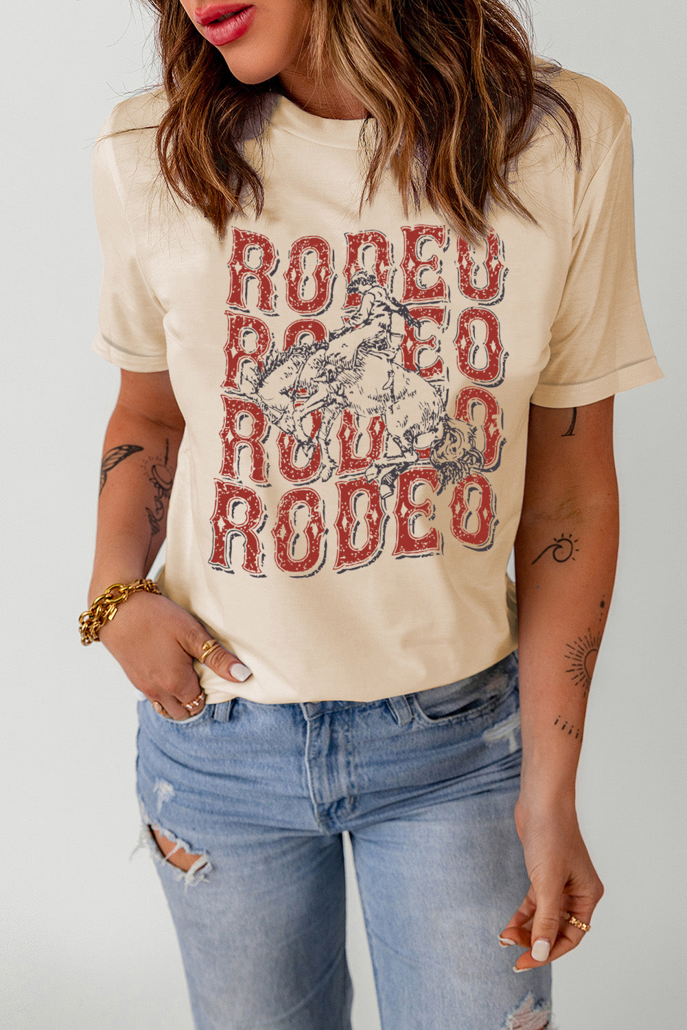 Rodeo Cuffed Tee Shirt