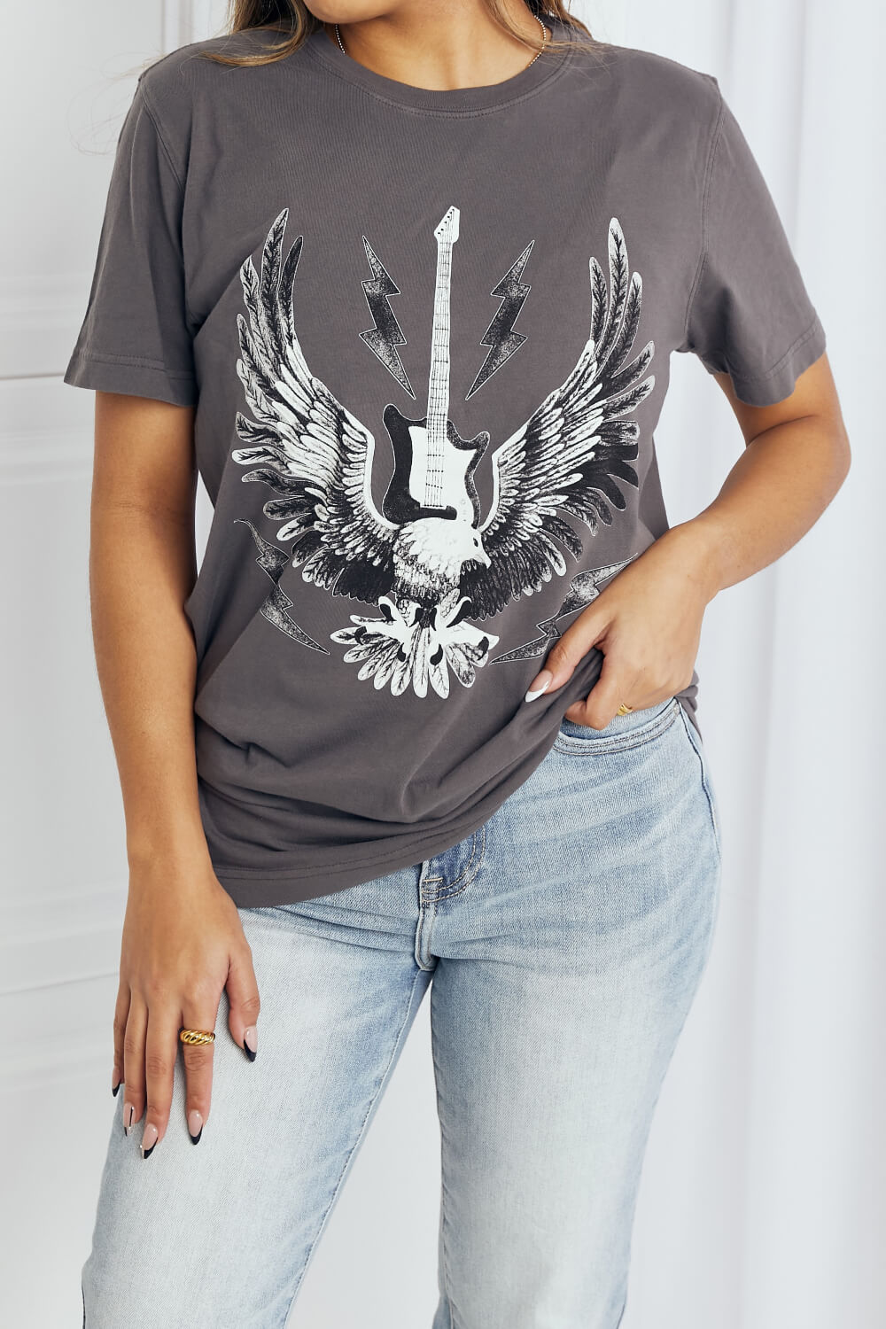 Zoe Eagle Graphic Tee Shirt