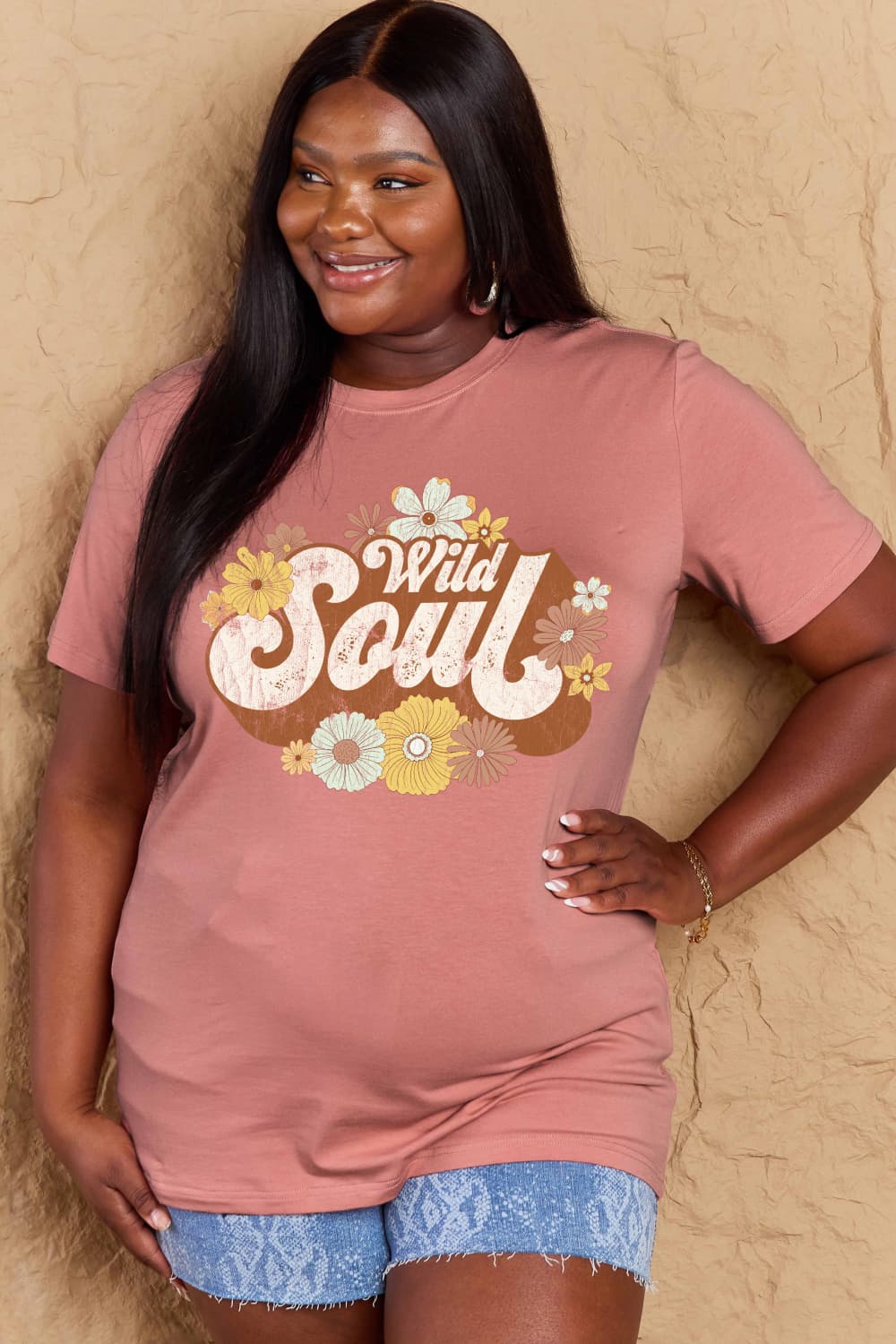 WILD SOUL Graphic Cotton T-Shirt