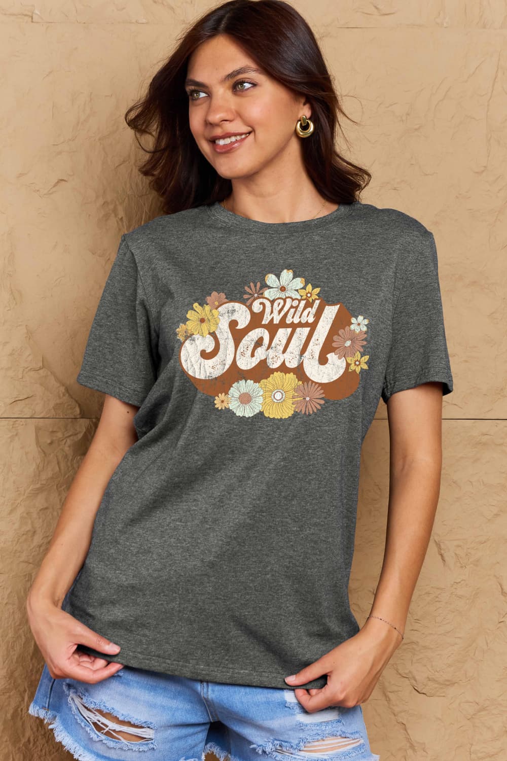 WILD SOUL Graphic Cotton T-Shirt