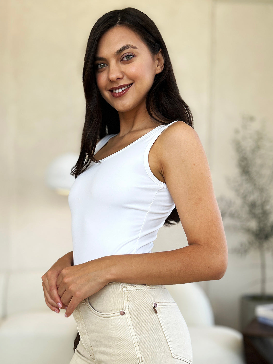 Bailey Square Neck Sleeveless Bodysuit