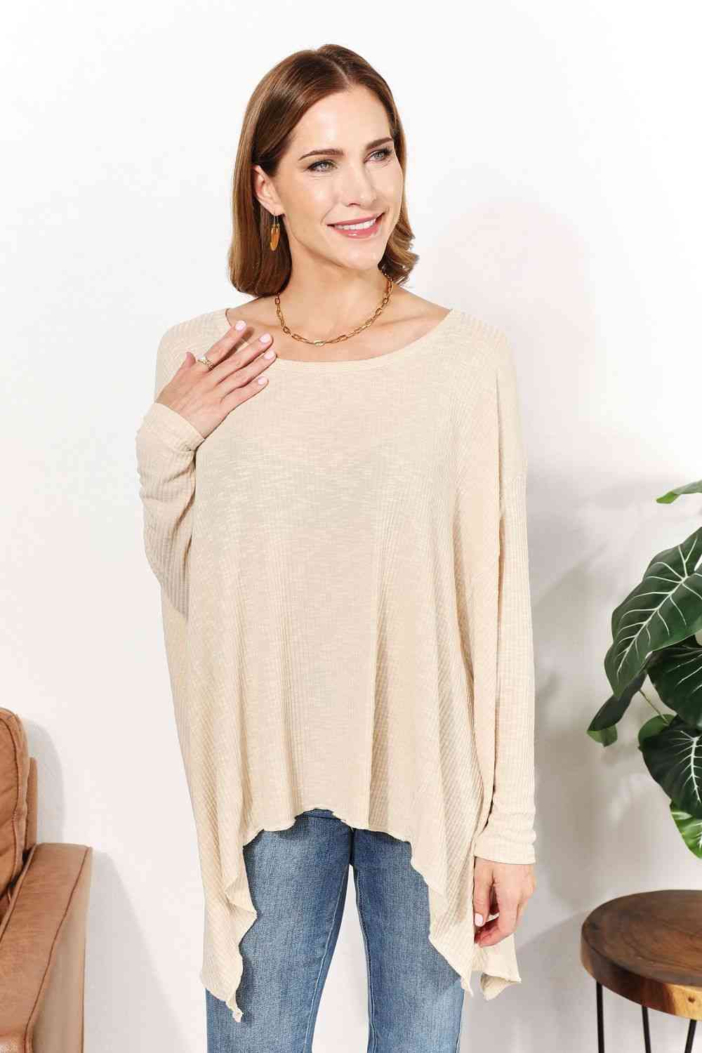 Oversized Super Soft Ribbed Top