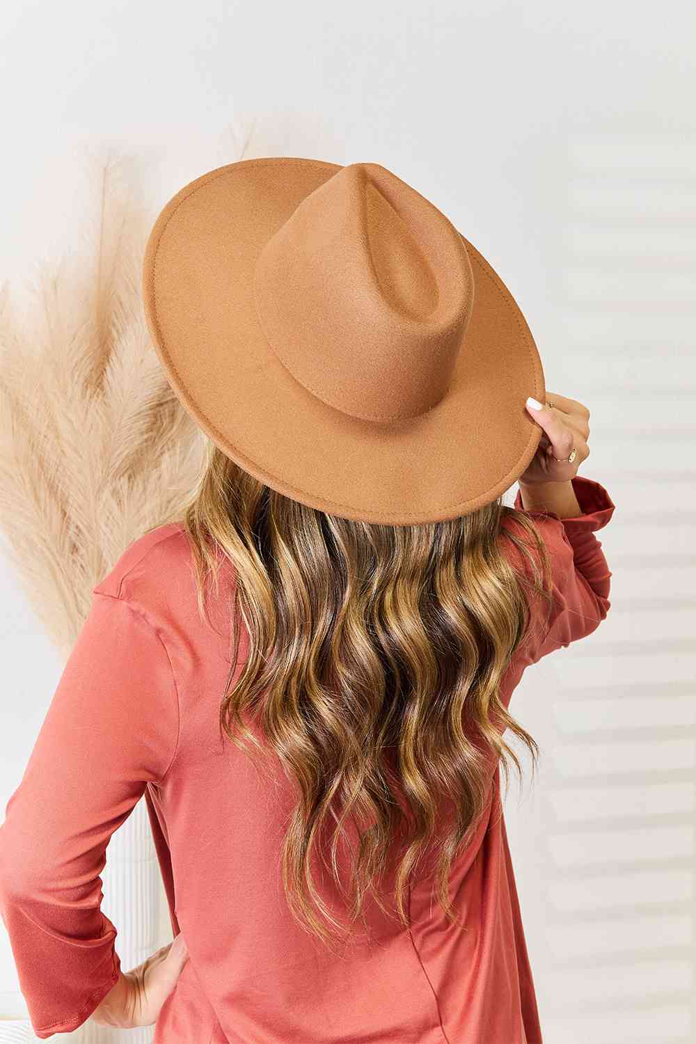 Flat Brim Fedora Fashion Hat