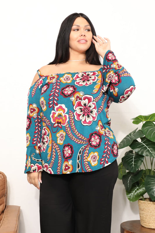 Flora Cold Shoulder Blouse