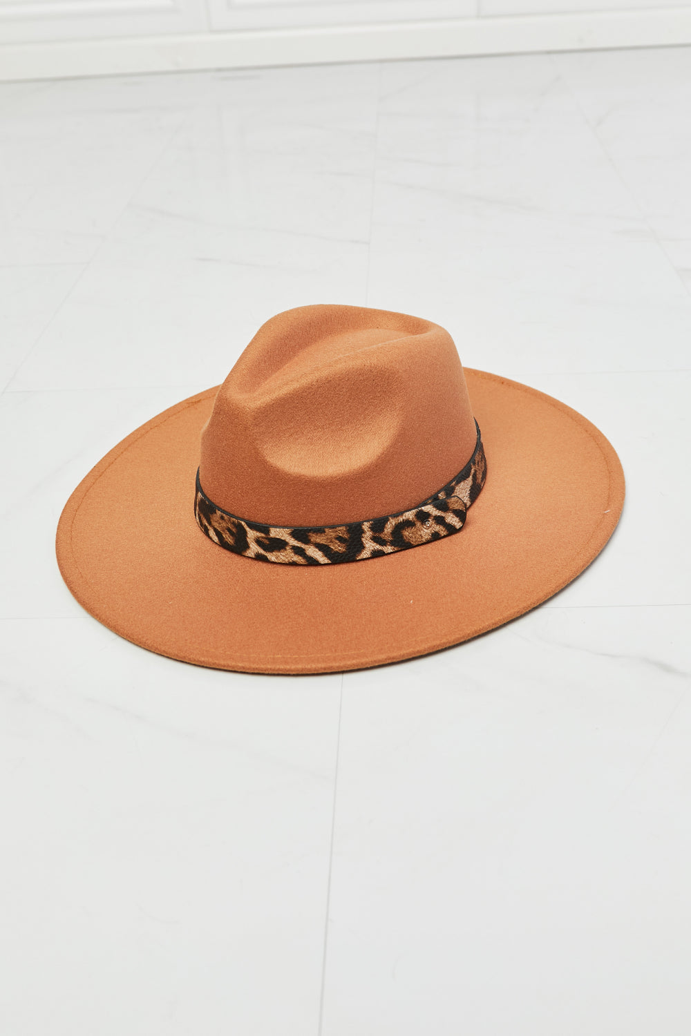 Wild Leopard Detail Fedora Hat