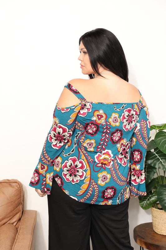 Flora Cold Shoulder Blouse