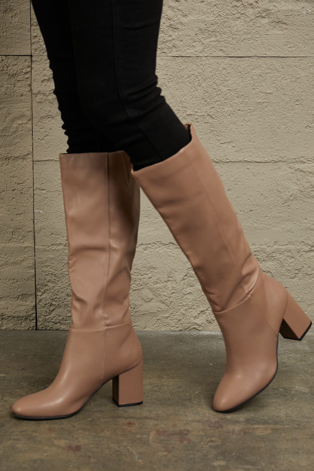 Becky Heel Knee High Boots