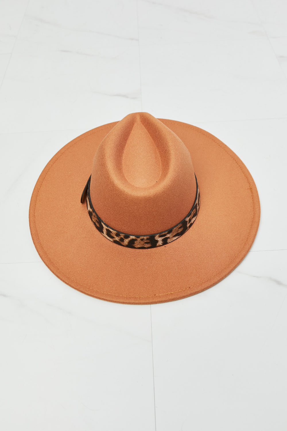 Wild Leopard Detail Fedora Hat