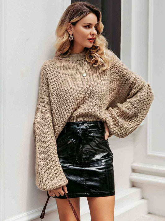 Round Neck Long Sleeve Sweater